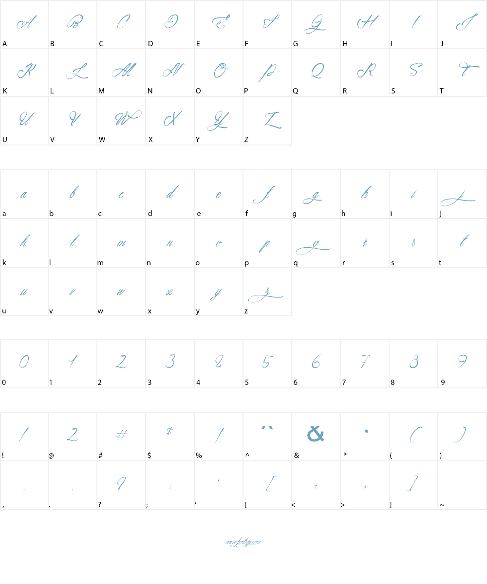Atlantide Starlight Font Character
